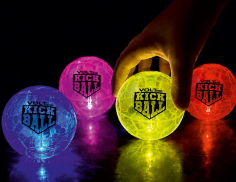 Hello Friends LED Ball 3 Inch Pack of 2 features built-in motion sensor LED lights that flash automatically when bounced or moved. Made from soft, durable material, these high-bounce balls are perfect for indoor and outdoor play, keeping kids active and entertained.