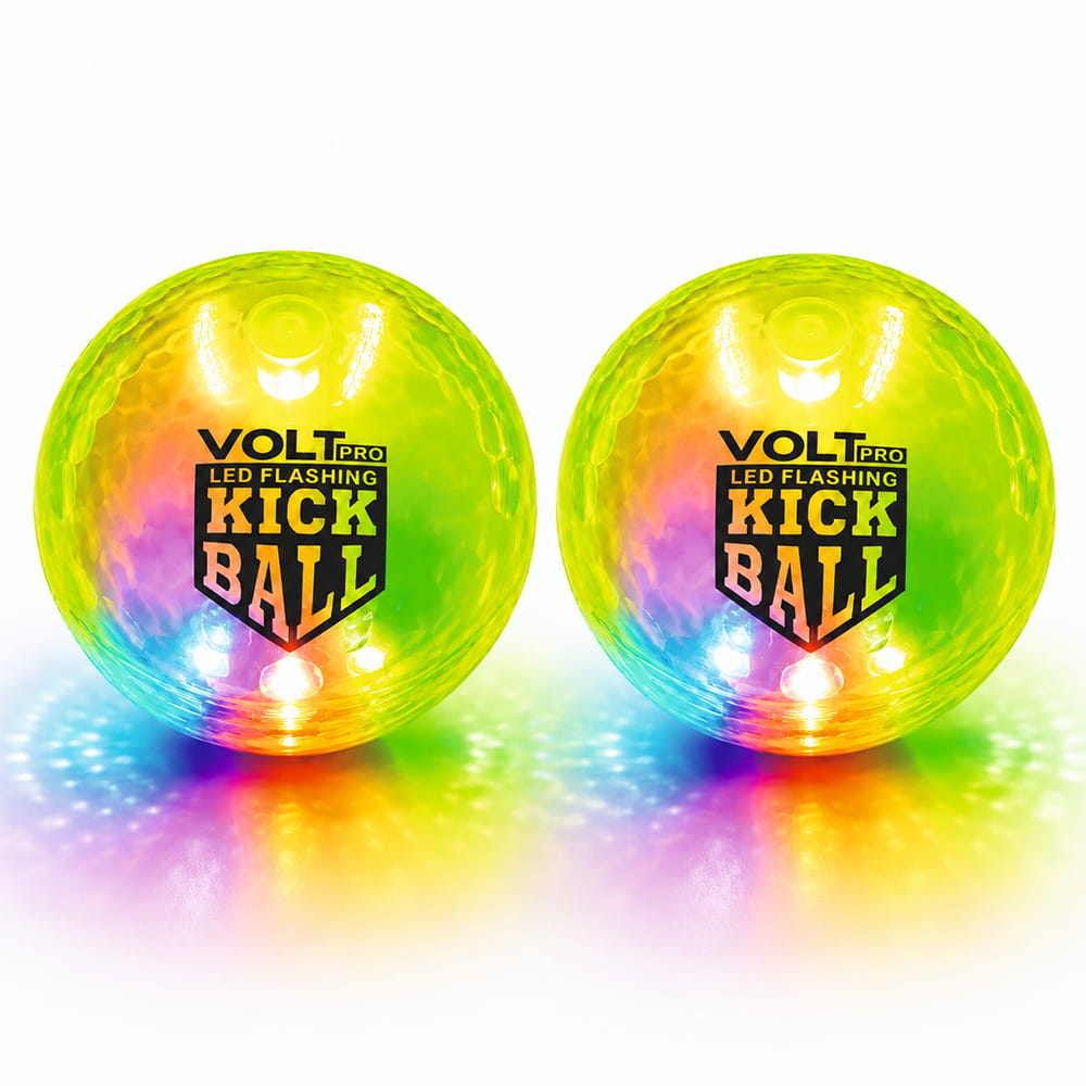 Hello Friends LED Kick Ball 4 Inch Pack of 2 features built-in motion sensor LED lights that flash automatically with every bounce. Made from soft, durable material, these high-bounce balls are perfect for indoor and outdoor play, keeping kids active and entertained. Hello Friends LED Kick Ball 4 Inch Pack of 2 features built-in motion sensor LED lights that flash automatically with every bounce. Made from soft, durable material, these high-bounce balls are perfect for indoor and outdoor play, keeping kids active and entertained.