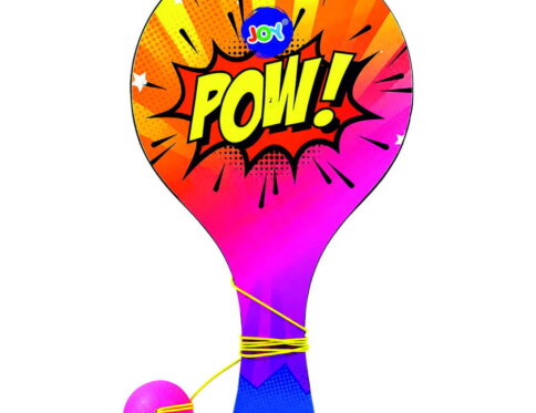 Hello Friends Wooden Paddle Ball Toy is a classic paddle game designed for kids aged 3 years and above. Featuring a durable wooden paddle and an elastic string-attached rubber ball, it helps improve hand-eye coordination while providing hours of indoor and outdoor fun.