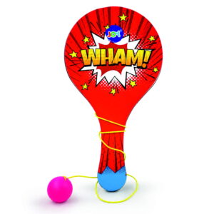 Hello Friends Wooden Paddle Ball Toy is a classic paddle game designed for kids aged 3 years and above. Featuring a durable wooden paddle and an elastic string-attached rubber ball, it helps improve hand-eye coordination while providing hours of indoor and outdoor fun.