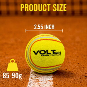 Volt Pro Cricket Tennis Ball Pack of 6 is made with a durable pure rubber core for consistent bounce, reliable performance, and long-lasting use. Designed for cricket practice, training, matches, and street cricket, these balls offer excellent control and playability. Volt Pro Cricket Tennis Ball Pack of 6 is made with a durable pure rubber core for consistent bounce, reliable performance, and long-lasting use. Designed for cricket practice, training, matches, and street cricket, these balls offer excellent control and playability.