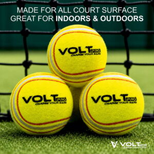 Volt Pro Cricket Tennis Ball Pack of 6 is made with a durable pure rubber core for consistent bounce, reliable performance, and long-lasting use. Designed for cricket practice, training, matches, and street cricket, these balls offer excellent control and playability. Volt Pro Cricket Tennis Ball Pack of 6 is made with a durable pure rubber core for consistent bounce, reliable performance, and long-lasting use. Designed for cricket practice, training, matches, and street cricket, these balls offer excellent control and playability.