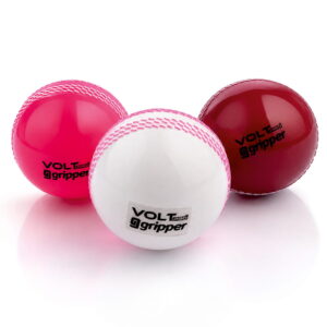 Volt Pro Gripper Seam Wind Cricket Tennis Ball Pack of 3 is designed for cricket practice, training, and matches. Featuring a gripper colored seam, soft and bouncy rubber construction, and a heavy 110g design, these balls provide better grip, improved swing, and reliable performance.
