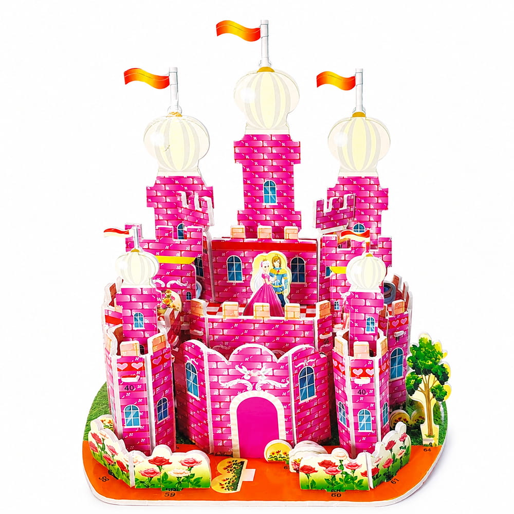 Hello Friends 3D Cardboard Puzzle is a fun DIY model-building activity for kids aged 4 years and above. The pre-cut pieces are easy to assemble into a 3D standing model, helping develop creativity, concentration, coordination, and problem-solving skills.