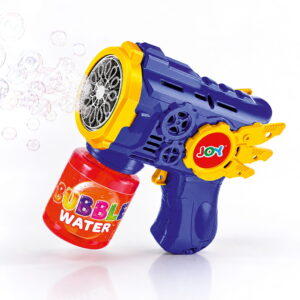 Hello Friends 12 Hole Automatic Bubble Gun creates a continuous stream of bubbles for exciting indoor and outdoor play. Featuring a battery-operated design and an included bubble tray, it is perfect for parties, gardens, birthdays, and everyday fun for kids.