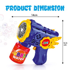 Hello Friends 12 Hole Automatic Bubble Gun creates a continuous stream of bubbles for exciting indoor and outdoor play. Featuring a battery-operated design and an included bubble tray, it is perfect for parties, gardens, birthdays, and everyday fun for kids. Hello Friends 12 Hole Automatic Bubble Gun creates a continuous stream of bubbles for exciting indoor and outdoor play. Featuring a battery-operated design and an included bubble tray, it is perfect for parties, gardens, birthdays, and everyday fun for kids.