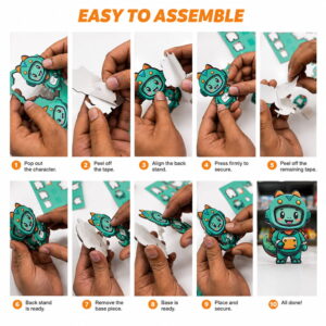 Hello Friends 3D Astronaut Puzzle for Kids Age 4+ | DIY Stand & Build Cardboard Activity Toy