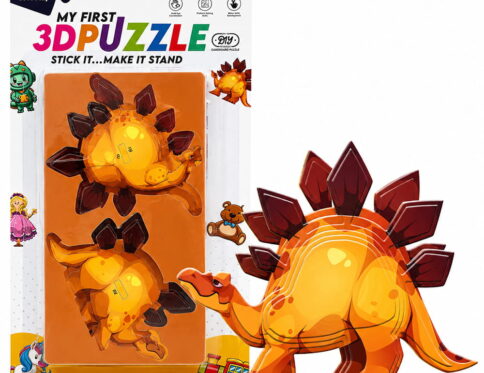 Hello Friends 3D Puzzle is a fun DIY cardboard activity toy for kids aged 4 years and above. Children can assemble the pieces to create a 3D standing model while developing creativity, concentration, and problem-solving skills.