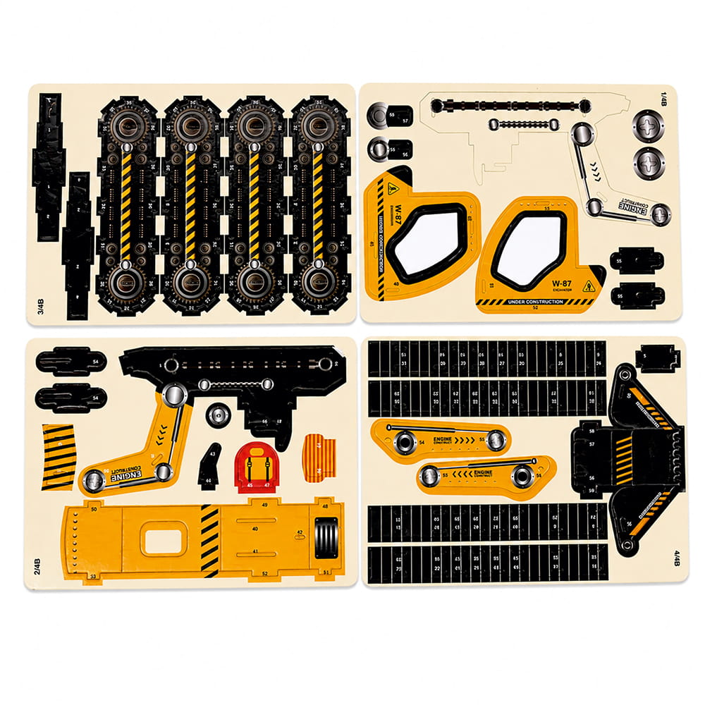 Hello Friends 3D Cardboard Puzzle is a fun DIY model-building activity for kids aged 4 years and above. The pre-cut pieces are easy to assemble into a 3D standing model, helping develop creativity, concentration, coordination, and problem-solving skills.
