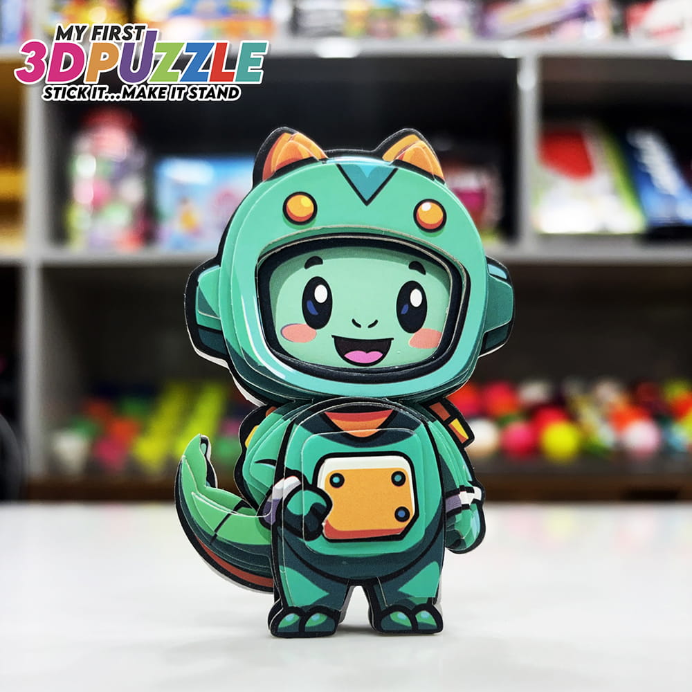 Hello Friends 3D Puzzle is a fun DIY cardboard activity toy for kids aged 4 years and above. Children can assemble the pieces to create a 3D standing model while developing creativity, concentration, and problem-solving skills.