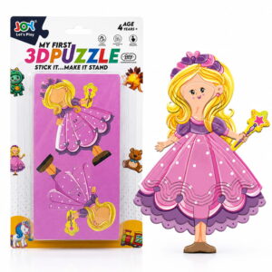 Hello Friends 3D Puzzle is a fun DIY cardboard activity toy for kids aged 4 years and above. Children can assemble the pieces to create a 3D standing model while developing creativity, concentration, and problem-solving skills.