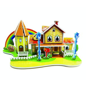 Hello Friends 3D Cardboard Puzzle is a fun DIY model-building activity for kids aged 4 years and above. The pre-cut pieces are easy to assemble into a 3D standing model, helping develop creativity, concentration, coordination, and problem-solving skills.