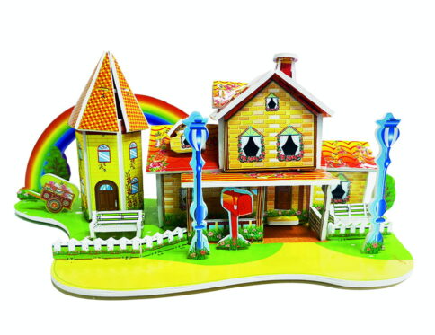 Hello Friends 3D Cardboard Puzzle is a fun DIY model-building activity for kids aged 4 years and above. The pre-cut pieces are easy to assemble into a 3D standing model, helping develop creativity, concentration, coordination, and problem-solving skills.