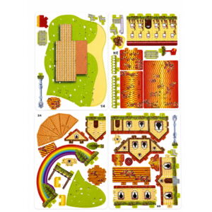 Hello Friends 3D Cardboard Puzzle is a fun DIY model-building activity for kids aged 4 years and above. The pre-cut pieces are easy to assemble into a 3D standing model, helping develop creativity, concentration, coordination, and problem-solving skills.