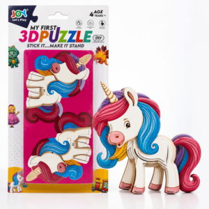 Hello Friends 3D Puzzle is a fun DIY cardboard activity toy for kids aged 4 years and above. Children can assemble the pieces to create a 3D standing model while developing creativity, concentration, and problem-solving skills.
