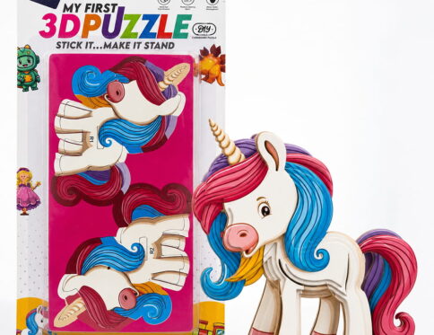 Hello Friends 3D Puzzle is a fun DIY cardboard activity toy for kids aged 4 years and above. Children can assemble the pieces to create a 3D standing model while developing creativity, concentration, and problem-solving skills.