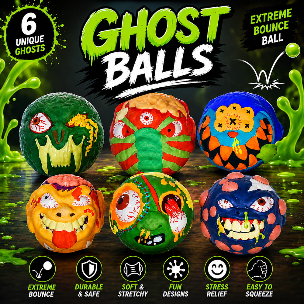 Hello Friends Ghost Monster Playground Ball is a fun and colourful bouncy ball for kids, featuring a unique 3D ghost monster design. Lightweight and easy to handle, it is perfect for throwing, catching, bouncing, and active indoor or outdoor play.
