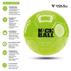 Hello Friends Football Pattern Kick Ball 6 Inch is a lightweight and durable PVC play ball designed for kids. Its easy-to-handle size and bouncy performance make it suitable for kicking, throwing, catching, and active indoor or outdoor games.
