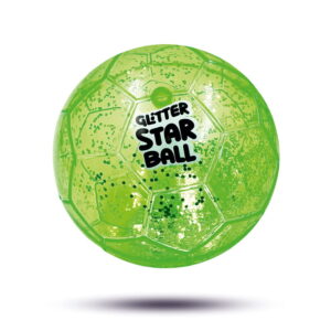 Hello Friends Glitter Star Ball 4 Inch is a soft and lightweight high-bounce play ball with an attractive glitter star design. Its compact size makes it easy for kids to hold, throw, catch, and bounce during indoor and outdoor play.