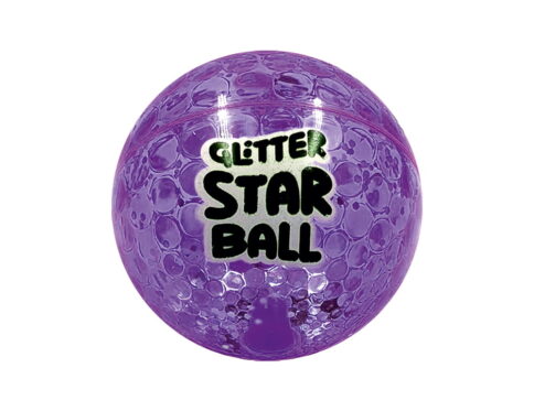 Hello Friends Glitter Star Ball 4 Inch is a soft and lightweight high-bounce play ball with an attractive glitter star design. Its compact size makes it easy for kids to hold, throw, catch, and bounce during indoor and outdoor play.