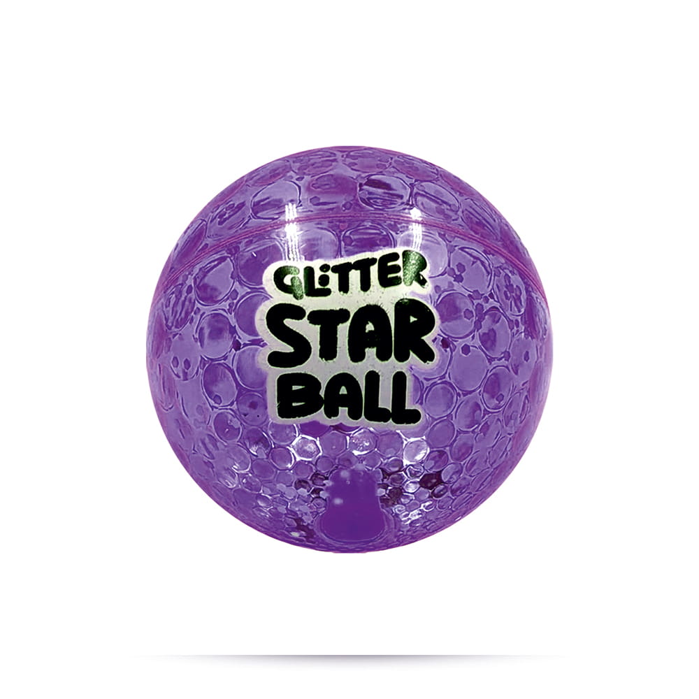 Hello Friends Glitter Star Ball 4 Inch is a soft and lightweight high-bounce play ball with an attractive glitter star design. Its compact size makes it easy for kids to hold, throw, catch, and bounce during indoor and outdoor play.