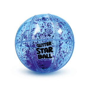 Bring a sporty sparkle to playtime with the Hello Friends Glitter Star Ball 6 Inch. Featuring a fun Basketball Pattern and glitter finish, this lightweight bouncing ball is made for throwing, catching, kicking and active play.