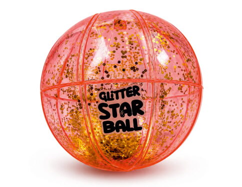 Bring a sporty sparkle to playtime with the Hello Friends Glitter Star Ball 6 Inch. Featuring a fun Basketball Pattern and glitter finish, this lightweight bouncing ball is made for throwing, catching, kicking and active play.