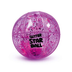 Bring a sporty sparkle to playtime with the Hello Friends Glitter Star Ball 6 Inch. Featuring a fun Basketball Pattern and glitter finish, this lightweight bouncing ball is made for throwing, catching, kicking and active play.