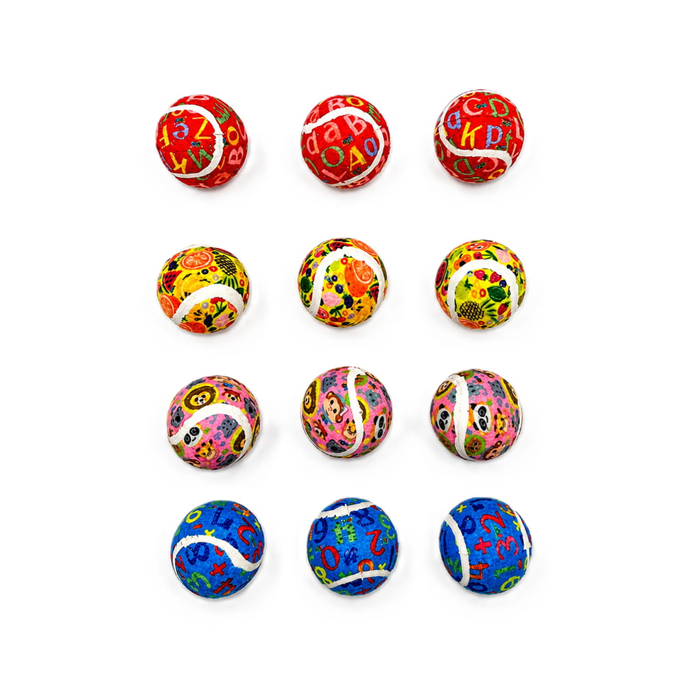Hello Friends Mini Tennis Ball Pack of 12 includes 2-inch soft felt balls designed for kids, pets, training, and recreational play. Lightweight and easy to handle, these mini tennis balls are suitable for both indoor and outdoor activities.