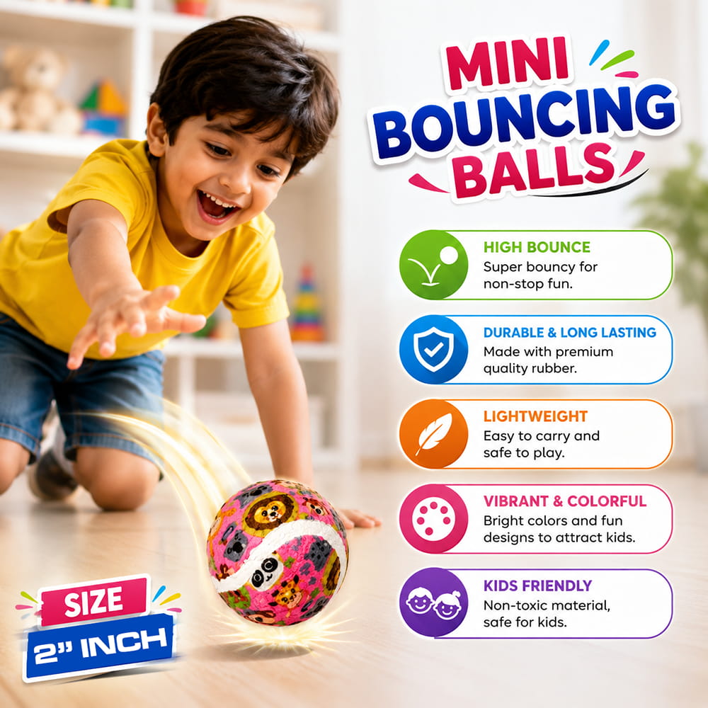 Hello Friends Mini Tennis Ball Pack of 12 includes 2-inch soft felt balls designed for kids, pets, training, and recreational play. Lightweight and easy to handle, these mini tennis balls are suitable for both indoor and outdoor activities.