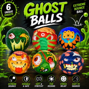 Hello Friends Ghost Monster Playground Ball is a fun and colourful bouncy ball for kids, featuring a unique 3D ghost monster design. Lightweight and easy to handle, it is perfect for throwing, catching, bouncing, and active indoor or outdoor play.