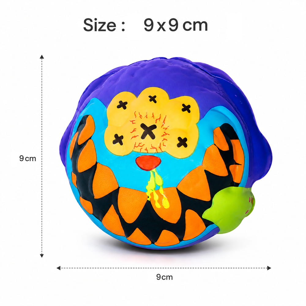 Hello Friends Ghost Monster Playground Ball is a fun and colourful bouncy ball for kids, featuring a unique 3D ghost monster design. Lightweight and easy to handle, it is perfect for throwing, catching, bouncing, and active indoor or outdoor play.