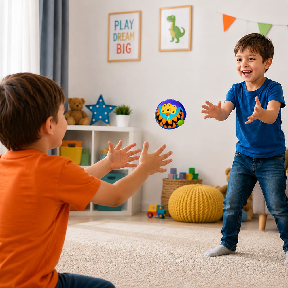 Hello Friends Ghost Monster Playground Ball is a fun and colourful bouncy ball for kids, featuring a unique 3D ghost monster design. Lightweight and easy to handle, it is perfect for throwing, catching, bouncing, and active indoor or outdoor play.