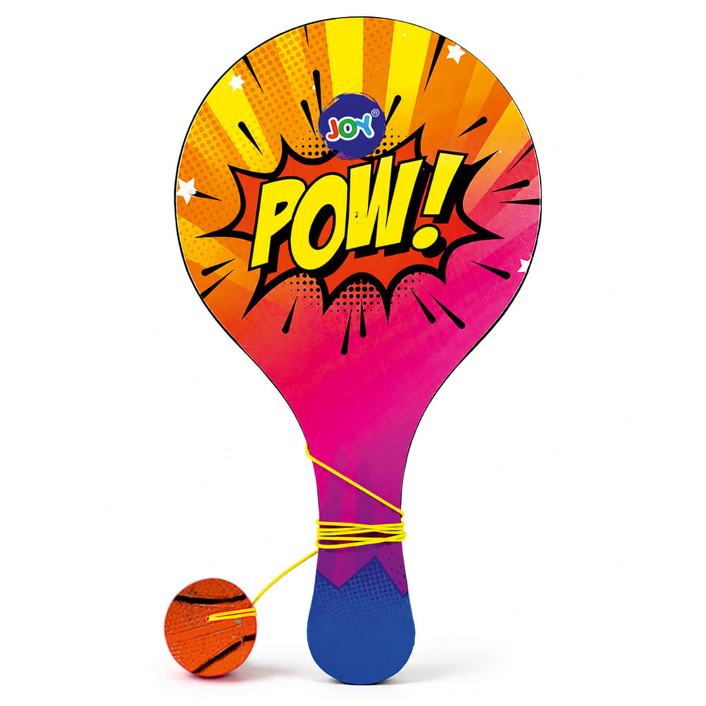 Hello Friends Wooden Paddle Ball is a classic skill-based game featuring a durable wooden paddle and a rubber ball attached with an elastic string. Designed for senior-size play, it offers an enjoyable way for kids to practice catching, hitting, and coordination. Hello Friends Wooden Paddle Ball is a classic skill-based game featuring a durable wooden paddle and a rubber ball attached with an elastic string. Designed for senior-size play, it offers an enjoyable way for kids to practice catching, hitting, and coordination.