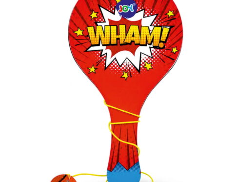 Hello Friends Wooden Paddle Ball is a classic skill-based game featuring a durable wooden paddle and a rubber ball attached with an elastic string. Designed for senior-size play, it offers an enjoyable way for kids to practice catching, hitting, and coordination.