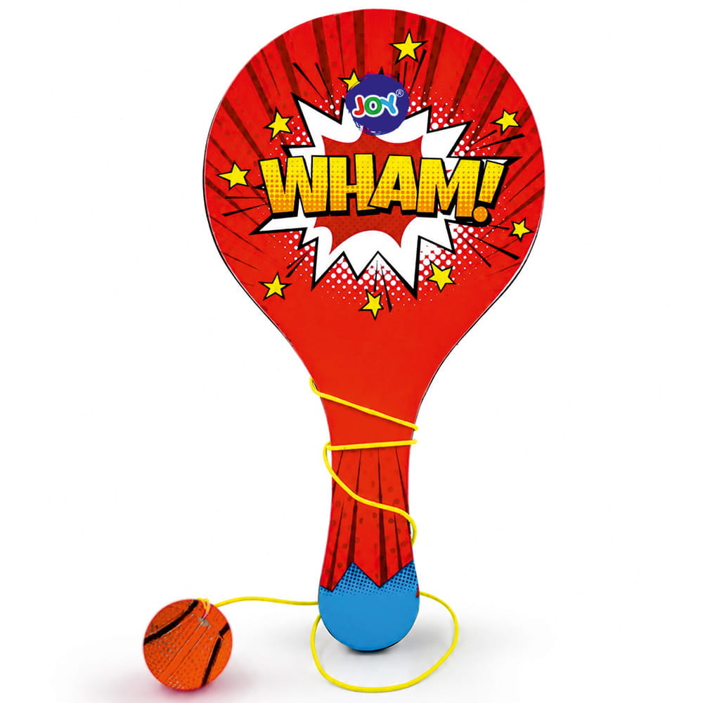 Hello Friends Wooden Paddle Ball is a classic skill-based game featuring a durable wooden paddle and a rubber ball attached with an elastic string. Designed for senior-size play, it offers an enjoyable way for kids to practice catching, hitting, and coordination.