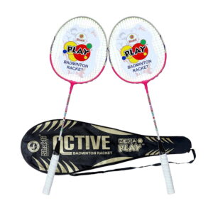 Volt Pro Active Badminton Racket Set includes 2 lightweight and durable badminton rackets with a convenient carry bag. Designed for beginners, kids, men, and women, this set is ideal for indoor and outdoor practice, training, and recreational play.
