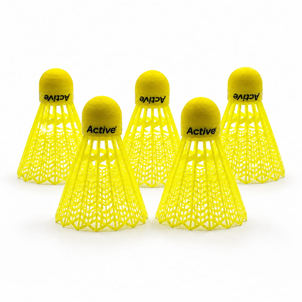 Volt Pro Active Badminton Shuttlecocks feature a durable plastic skirt and neon cork base for balanced handling and consistent flight. Suitable for regular practice, training, and outdoor badminton. Volt Pro Active Badminton Shuttlecocks feature a durable plastic skirt and neon cork base for balanced handling and consistent flight. Suitable for regular practice, training, and outdoor badminton.