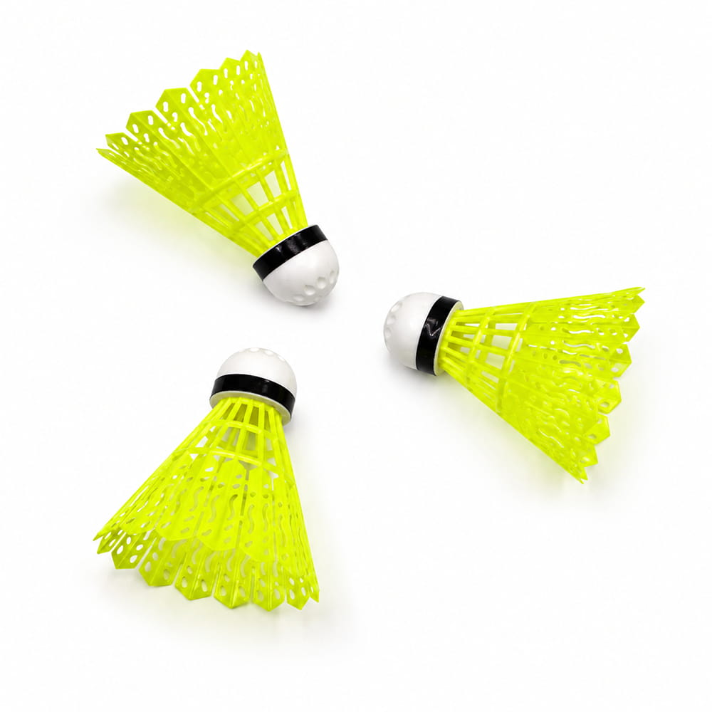 Volt Pro AIR300 Badminton Shuttlecocks are made with a durable nylon skirt and moulded base for stable flight and consistent handling. A practical choice for badminton practice, training, and recreational matches. Volt Pro AIR300 Badminton Shuttlecocks are made with a durable nylon skirt and moulded base for stable flight and consistent handling. A practical choice for badminton practice, training, and recreational matches.