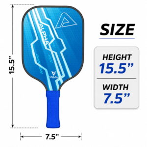 Volt Pro Alpha Pickleball Paddle Set includes 2 wooden paddles and 2 pickleballs, designed with anti-skid and anti-sweat features for comfortable handling. A beginner-friendly set for indoor and outdoor pickleball play.