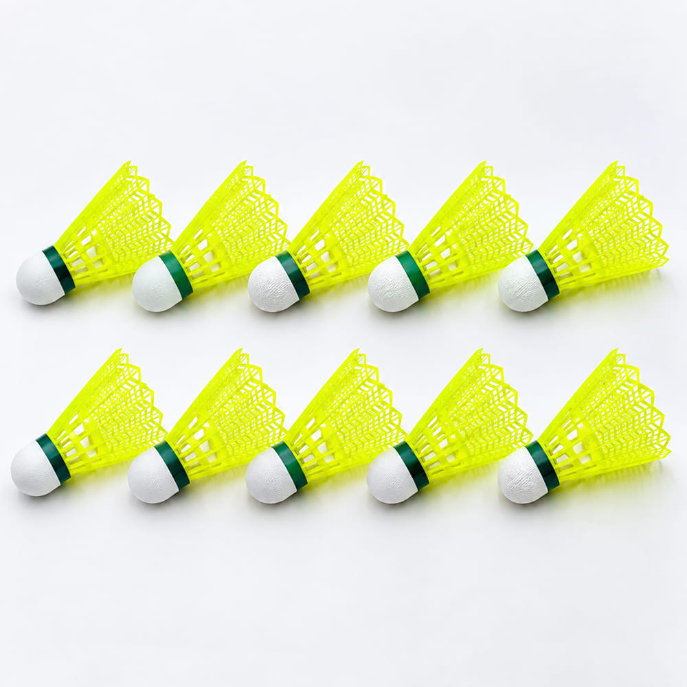 Volt Pro 350 Badminton Shuttlecock is a tournament-grade nylon shuttlecock featuring a durable nylon skirt and wooden compressed cork base. Its medium-speed design provides stable and accurate flight, making it suitable for training, practice, and match play.