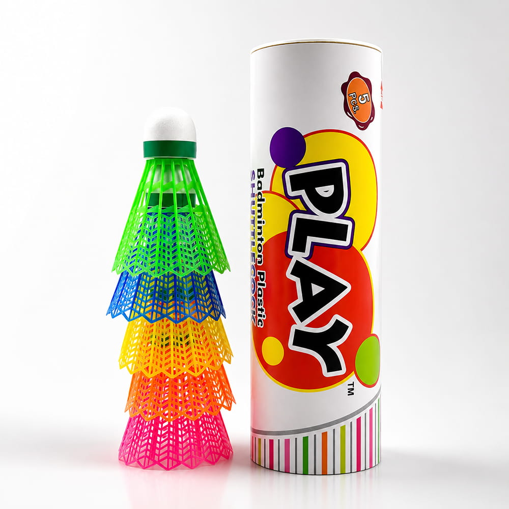 Volt Pro Colourful Plastic Shuttlecocks are designed for regular badminton practice, training, and recreational play. Their durable plastic construction provides reliable handling and stable flight for beginners and everyday players.