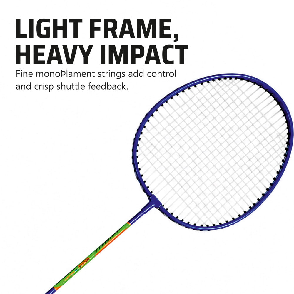 Volt Pro Force Badminton Racket Set is designed for beginners and casual players looking for a reliable badminton kit for daily play. This badminton racket set of 2 comes with a carry bag, making it perfect for outdoor games and indoor practice. Volt Pro Force Badminton Racket Set is designed for beginners and casual players looking for a reliable badminton kit for daily play. This badminton racket set of 2 comes with a carry bag, making it perfect for outdoor games and indoor practice.
