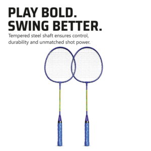 Volt Pro Force Badminton Racket Set is designed for beginners and casual players looking for a reliable badminton kit for daily play. This badminton racket set of 2 comes with a carry bag, making it perfect for outdoor games and indoor practice. Volt Pro Force Badminton Racket Set is designed for beginners and casual players looking for a reliable badminton kit for daily play. This badminton racket set of 2 comes with a carry bag, making it perfect for outdoor games and indoor practice.