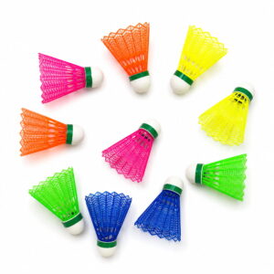 Volt Pro Force Colourful Plastic Badminton Shuttlecock Pack of 10 is designed for stable flight, durability, and reliable performance. Featuring a premium EVA and neon cork base with a durable plastic skirt, these multicolor shuttlecocks are ideal for practice, training, and outdoor badminton play.