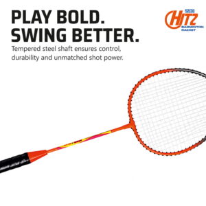 Volt Pro Hitz Badminton Racket Set includes 2 lightweight iron-frame rackets, 2 plastic shuttlecocks, and a carry bag. A practical choice for beginners and casual players for indoor and outdoor badminton. Volt Pro Hitz Badminton Racket Set includes 2 lightweight iron-frame rackets, 2 plastic shuttlecocks, and a carry bag. A practical choice for beginners and casual players for indoor and outdoor badminton.