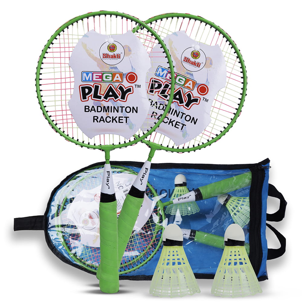 Volt Pro Joy Junior Badminton Racket Set is designed for young beginners and includes 2 lightweight short-handle rackets with a carry bag. Easy to handle and suitable for outdoor badminton practice and recreational play. Volt Pro Joy Junior Badminton Racket Set is designed for young beginners and includes 2 lightweight short-handle rackets with a carry bag. Easy to handle and suitable for outdoor badminton practice and recreational play.