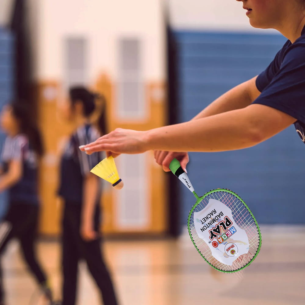 Volt Pro Joy Junior Badminton Racket Set is designed for young beginners and includes 2 lightweight short-handle rackets with a carry bag. Easy to handle and suitable for outdoor badminton practice and recreational play. Volt Pro Joy Junior Badminton Racket Set is designed for young beginners and includes 2 lightweight short-handle rackets with a carry bag. Easy to handle and suitable for outdoor badminton practice and recreational play.
