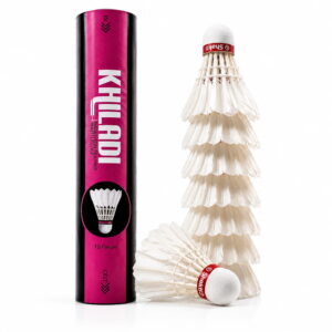 Volt Pro Khiladi Feather Shuttlecocks are designed for beginners and regular badminton practice. They offer stable flight and easy handling, making them suitable for training, skill development, and recreational play.