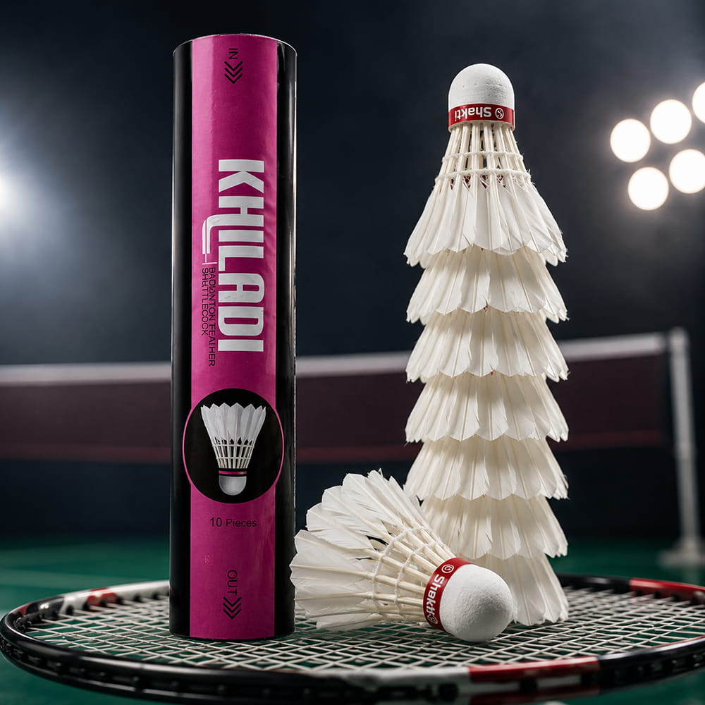 Volt Pro Khiladi Feather Shuttlecocks are designed for beginners and regular badminton practice. They offer stable flight and easy handling, making them suitable for training, skill development, and recreational play. Volt Pro Khiladi Feather Shuttlecocks are designed for beginners and regular badminton practice. They offer stable flight and easy handling, making them suitable for training, skill development, and recreational play.